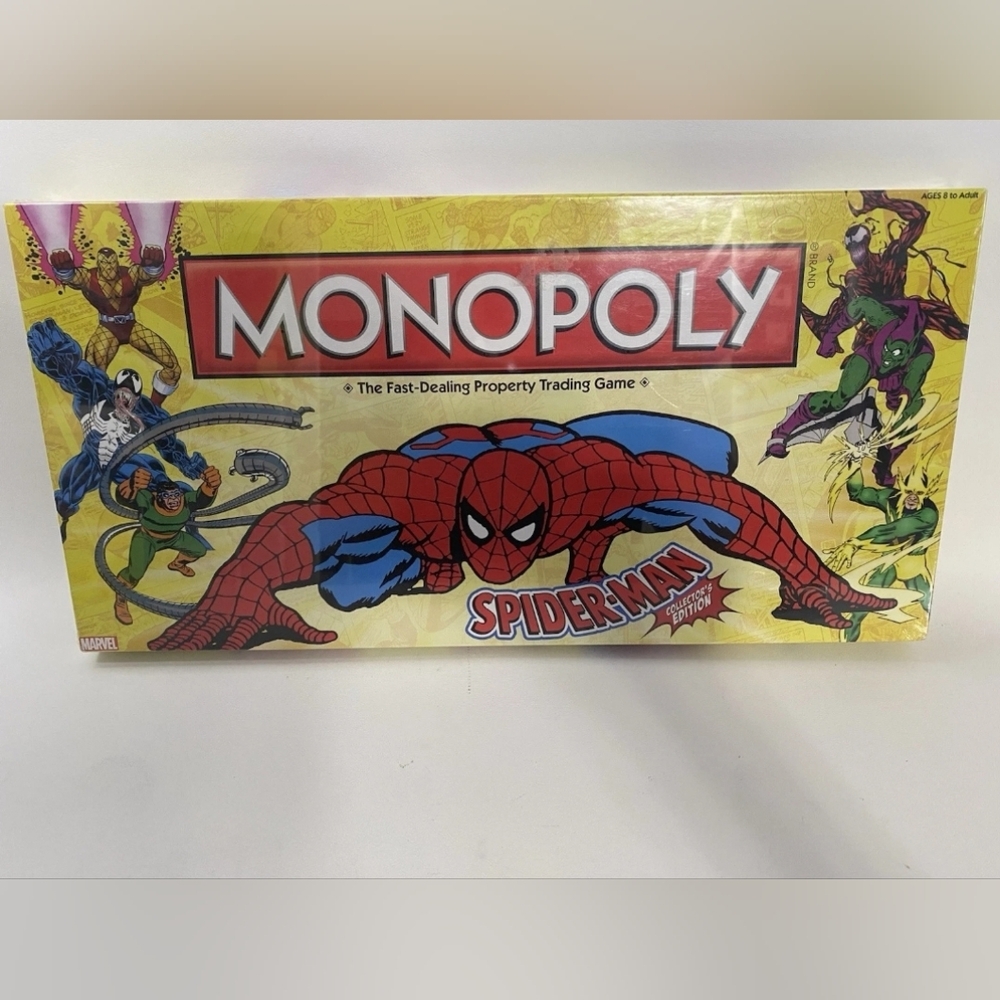 Monopoly Spider-Man Collector's Edition Board Game (USAopoly) Complete BRAND NEW
